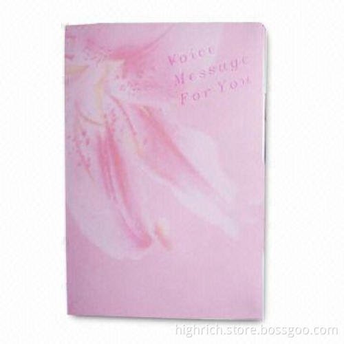Musical Pre-recorded Greeting Card, Measures 155 x 105 x 5 to 7mm, Customized Designs are Accepted